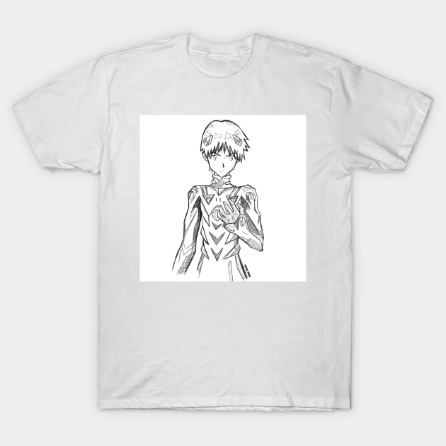 shinji ikari eva 001 T-Shirt by jorge_lebeau